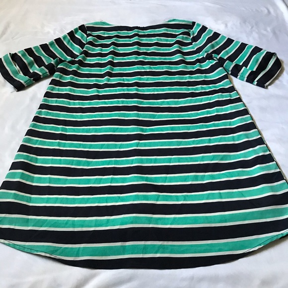EVERLY Striped Short Tab Sleeve Shift Dress Medium - Picture 13 of 13